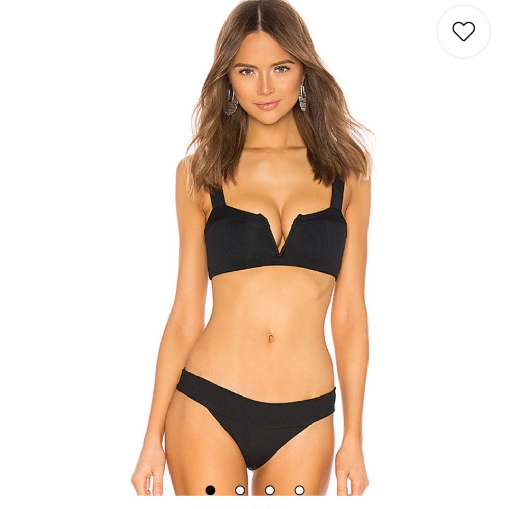 L*Space Lee Lee Black Swim Top